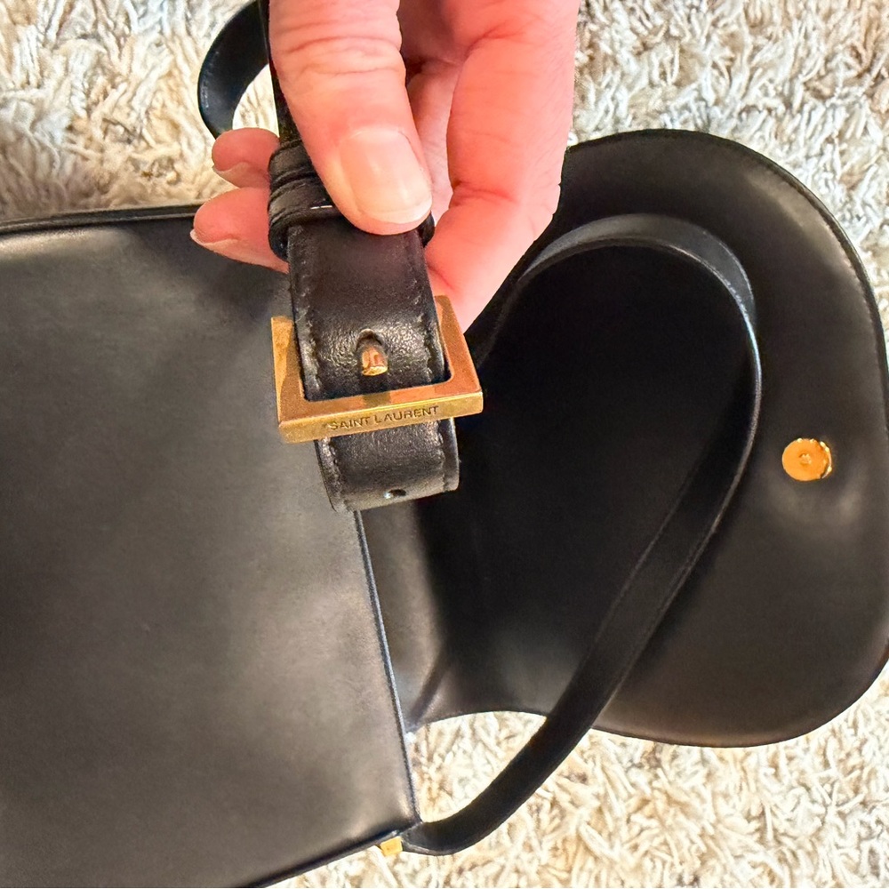 NWOT Yves Saint Laurent Joan Quilted Black Crossbody Bag - Picture 4 of 10